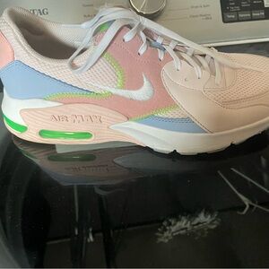 Nike Women's Air Max Sneakers - Pink, Blue, and Green